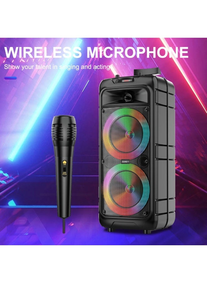 SING-E Loud Speaker 8 in x2 4500 mAh 20W Whit Mic - Image 1